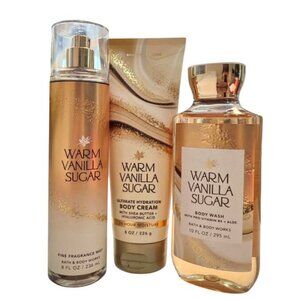 Bath & Body Works Warm Vanilla Sugar 3-Piece Set‎